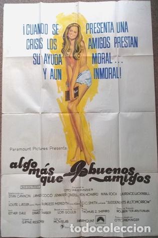 Kino: antiguo afiche de pelicula algo mas que buenos amigos 62