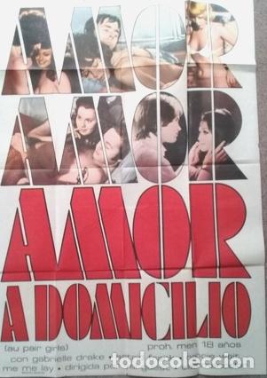 Kino: antiguo afiche de pelicula amor a domicilio 618