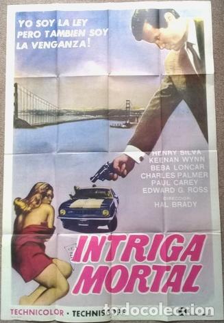 Kino: antiguo afiche de pelicula intriga mortal 666