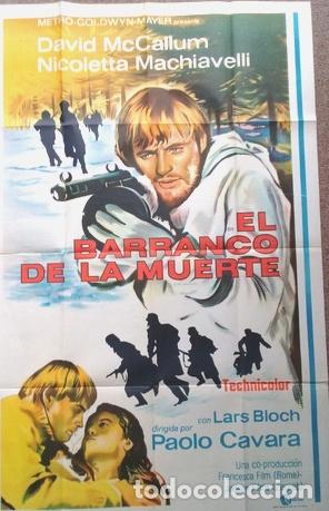 Kino: antiguo afiche de pelicula el barranco de la muerte 606
