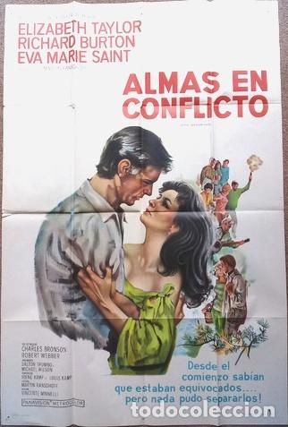 Kino: antiguo afiche de pelicula almas en conflicto 554