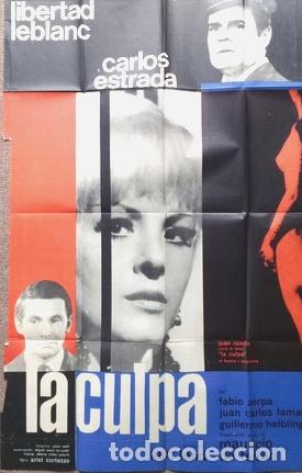 Cinema: antiguo afiche de pelicula la culpa 588