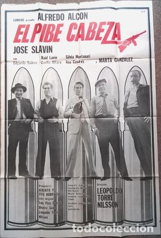 Cinema: antiguo afiche de pelicula el pibe cabeza 546