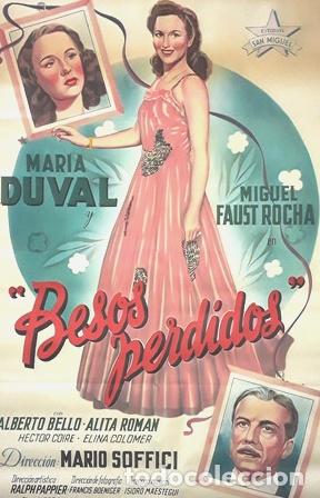 Kino: afiche cine 1945 besos perdidos maria duval soffici modelo 2