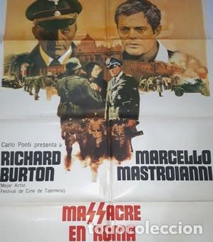 Kino: masacre en roma afiche richard burton marcelo mastroianniv27