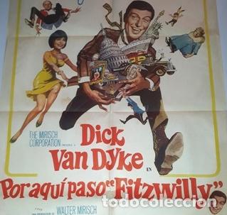 Kino: por aqui paso fitzwilly afiche dick van dyke bfeldon x14