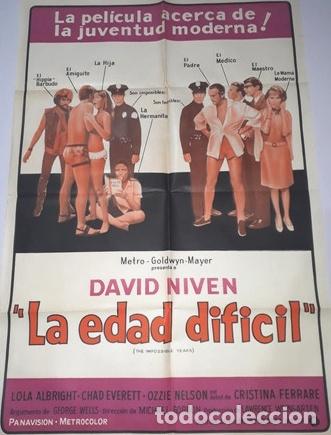 Kino: la edad dificil afiche david niven lola albright everett k24