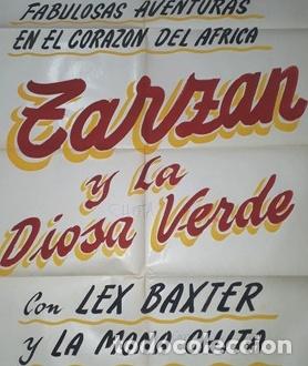 Kino: tarzan y la diosa verde afiche lex baxter la mona chita k3