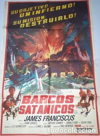 Kino: barcos satanas afiche james franciscus anthony spinner y15