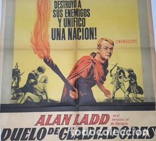 Kino: duelo de gladiadores afiche alan ladd franca bettoja u40