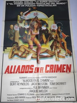 Kino: aliados en el crimen afiche burt reynolds jack weston t31