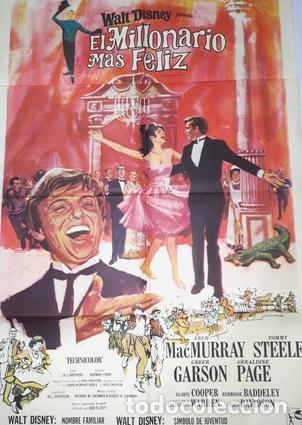 Kino: el millonario mas feliz afiche walt disney fmacmurray t25