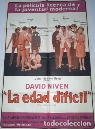 Kino: la edad dificil afiche lola albright chad everett k25