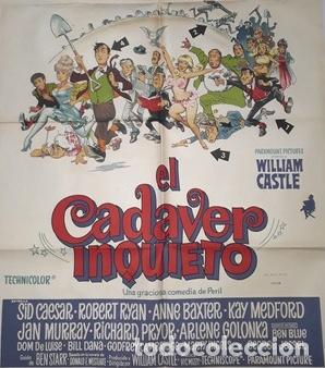 Kino: el cadaver inquieto afiche sid caesar rryan abaxter ab33