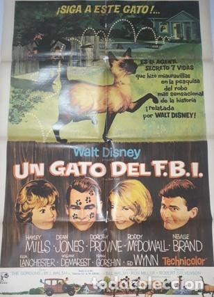 Kino: el gato del fbi afiche walt disney dean jones l3