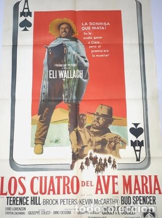 Kino: los cuatro del ave maria afiche eli wallach terence hill y47
