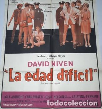 Kino: la edad dificil afiche david niven lalbright ceverett k25