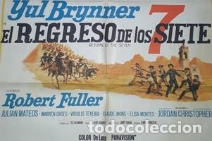 Kino: el regreso de los siete afiche robert fuller ybrynner k16