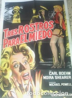 Kino: afiche tres rostros para el miedo 1960