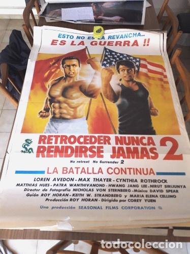 Kino: poster afiche retroceder nunca rendirse jamas 2 original lp