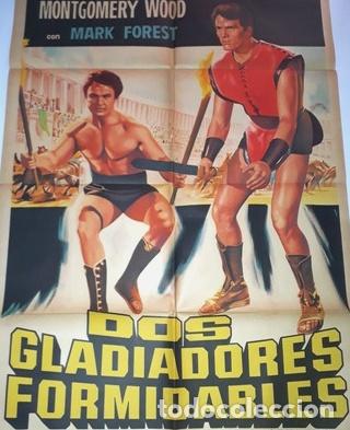 Kino: dos gladiadores formidables afiche monthomery wood x5