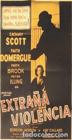 Kino: poster antiguo de la pelicula extrana violencia 1006