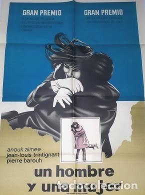 Kino: un hombre y una mujer afiche anouk aimee jltringnant l50