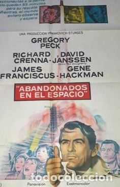 Cine: abandonados en el espacio afiche gregory peck hackman q45