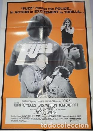 Kino: fuzz afiche de cine americano original burt reynolds t34