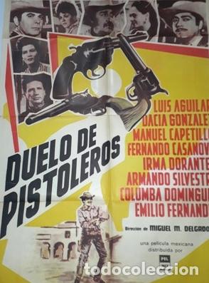 Kino: duelo de pistoleros afiche luis aguilar dacia gonzalez y52