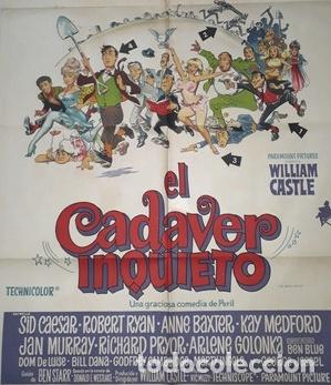 Kino: el cadaver inquieto afiche sid caesar robert ryan ab32