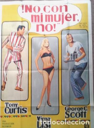 Kino: antiguo afiche de pelicula con mi mujer no 607