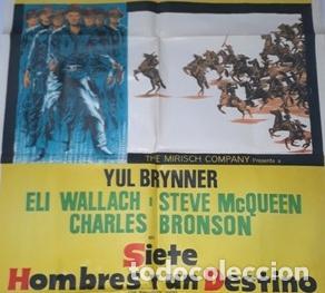 Kino: siete hombres y un destino afiche yul brynner smcqueen k2
