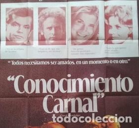 Kino: antiguo afiche de pelicula conocimiento carnal 538 2