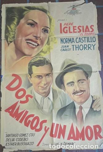 Kino: afiche dos amigos y un amor pepe iglecias