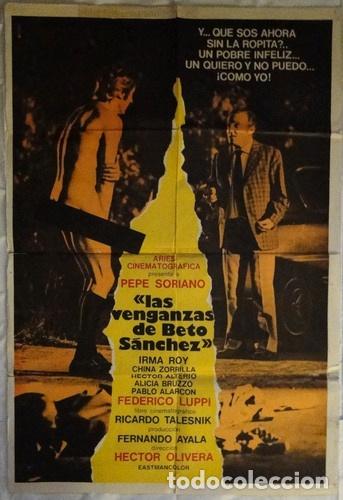 Kino: afiche cine las venganzas de beto sanchez olivera 1973