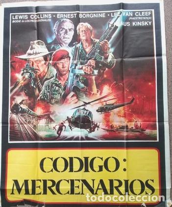 Kino: antiguo afiche de pelicula codigo mercenario 540