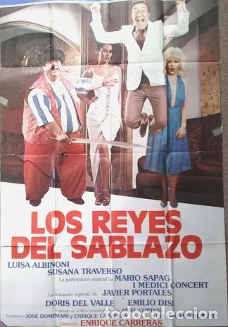 Kino: antiguo afiche de pelicula los reyes del sablazo 635
