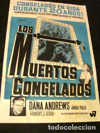 Kino: afiche original los muertos cogelados dana andrews