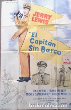 Kino: antiguo afiche de pelicula el capitan sin barco 621