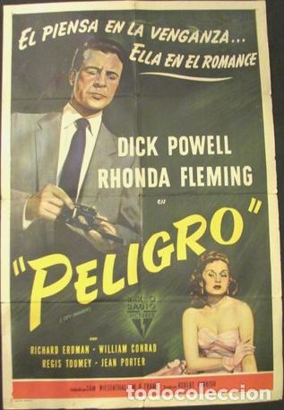 Kino: afiche original peligro dirck powell rhonda flemin
