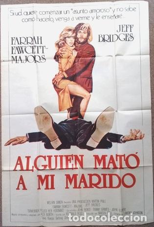Kino: antiguo afiche de pelicula alguien mato a mi marido 510