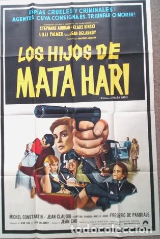 Kino: antiguo afiche de pelicula las hijas de mata hari 594