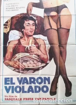 Kino: antiguo afiche de pelicula el varon violado 690