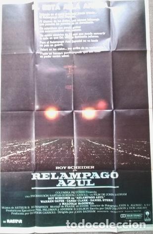 Kino: antiguo afiche de pelicula relampago azul 637