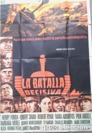 Kino: antiguo afiche de pelicula la batalla decisiva 514
