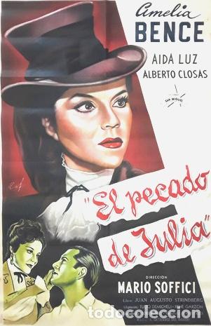 Kino: afiche el pecado de julia amelia bence aida luz soffici mod2