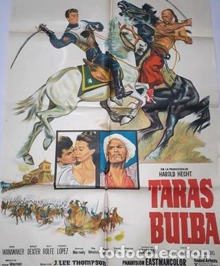 Kino: taras bulba afiche tony curtis yul brynner harold hecht k70