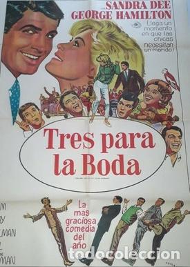 Kino: tres para la boda afiche sandra dee george hamilton q26