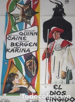 Kino: el dios fingido afiche anthony quinn michael caine u21